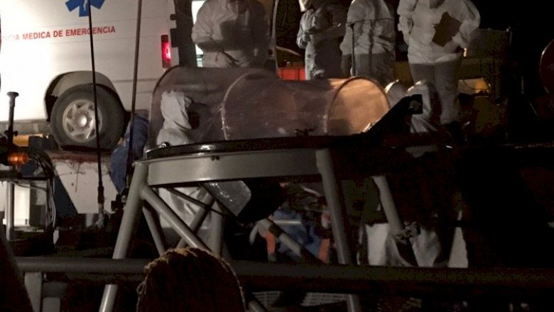 Apoya Armada de México en evacuó médico de una persona de 50 años con síntomas de COVID-19