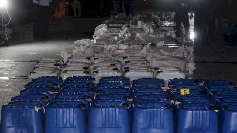 Decomisa MARINA droga y combustible