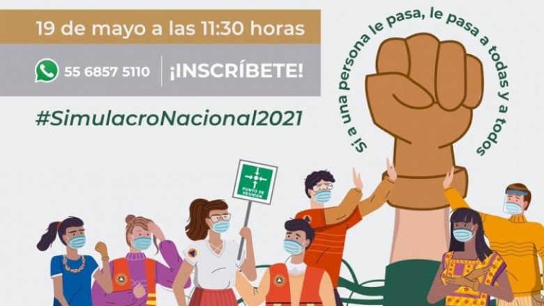 Llama Protección Civil a sumarse al 1er Simulacro Nacional