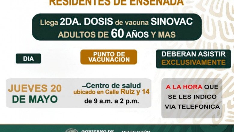 Llegan vacunas para segunda dosis de SINOVAC