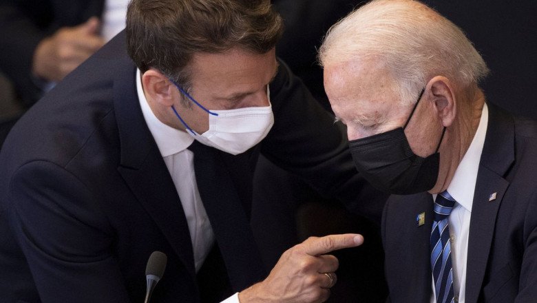 Macron acuerda con Biden la vuelta de su embajador en un primer gesto de distensión