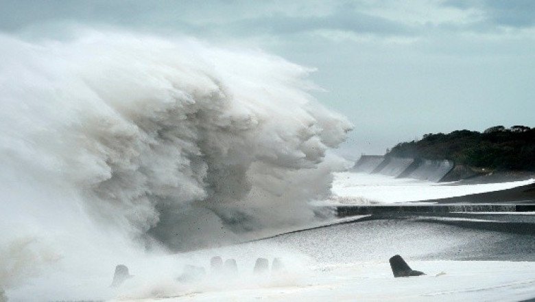 Olas dibujan el "rostro de Neptuno" en Reino Unido