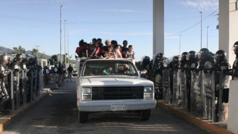 Autoridades activan operativo contra caravana de migrantes en Chiapas