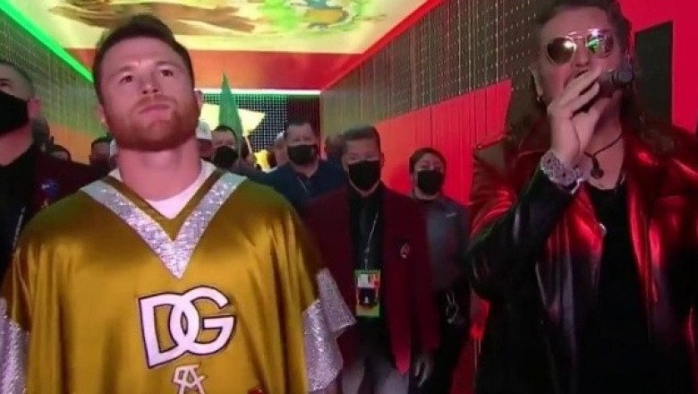 Fher de Maná canta "El Rey" previo a la pelea de "Canelo" Álvarez