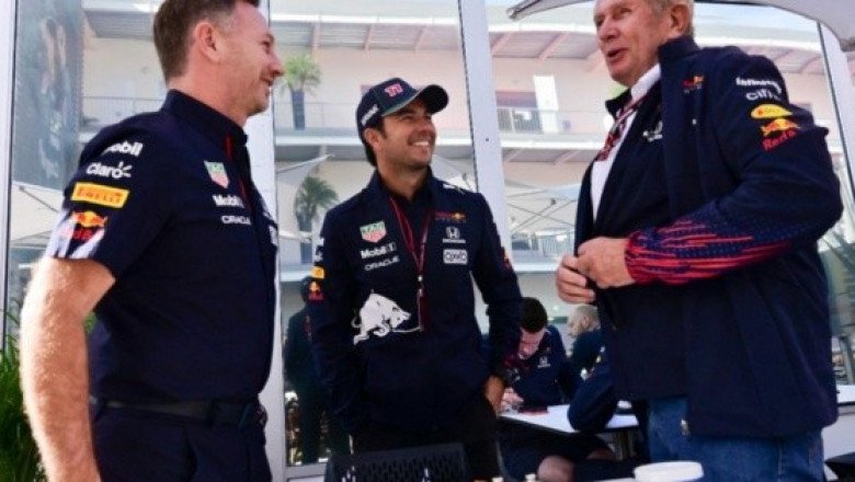 Helmut Marko está "muy feliz" con Checo Pérez