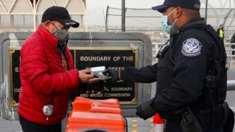 Reanudan cruces terrestres de México a EU sin multitudes