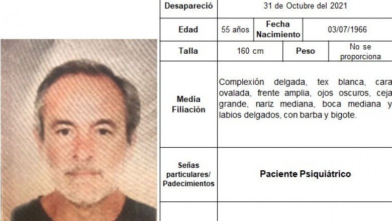 Buscan a Igancio Hernández Ordiales de 55 años de edad