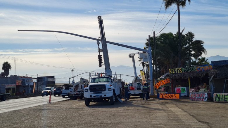 Se retiran semáforos del tramo Chapultepec-Maneadero