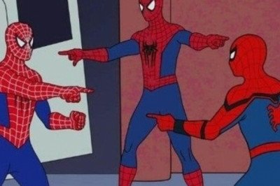 Tobey Maguire, Tom Holland y Andrew Garfield recrean famoso meme de "Spider-Man"
