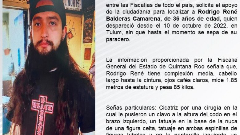 Rodrigo René Balderas Camarena, de 36 años de edad
