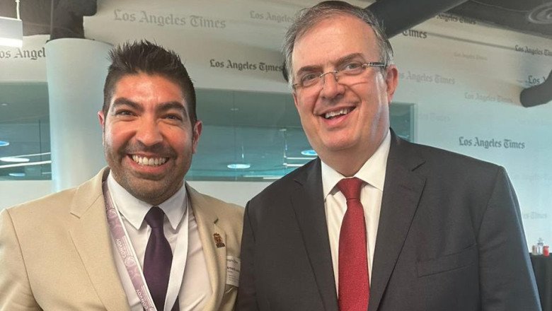 Participa Armando Ayala en reunión con canciller Marcelo Ebrard y Alcaldesa de Los Ángeles