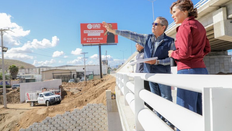 Supervisa Gobernadora avances en el Distribuidor Vial "El Gallo"