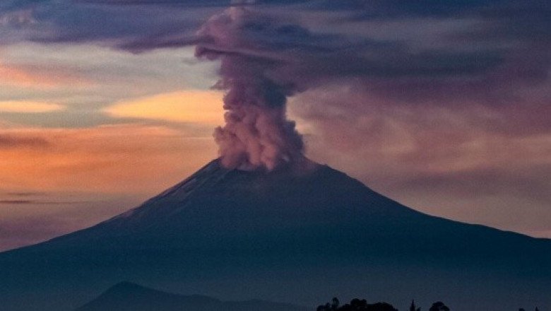 Así amaneció el Popocatépetl este viernes 26 de mayo