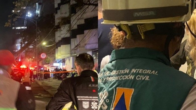 Rescatan a 60 personas atrapadas en incendio en hotel de la CDMX