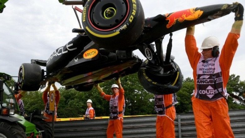 ¡Bandera roja! Checo Pérez choca en el primer ensayo libre del GP de Hungría