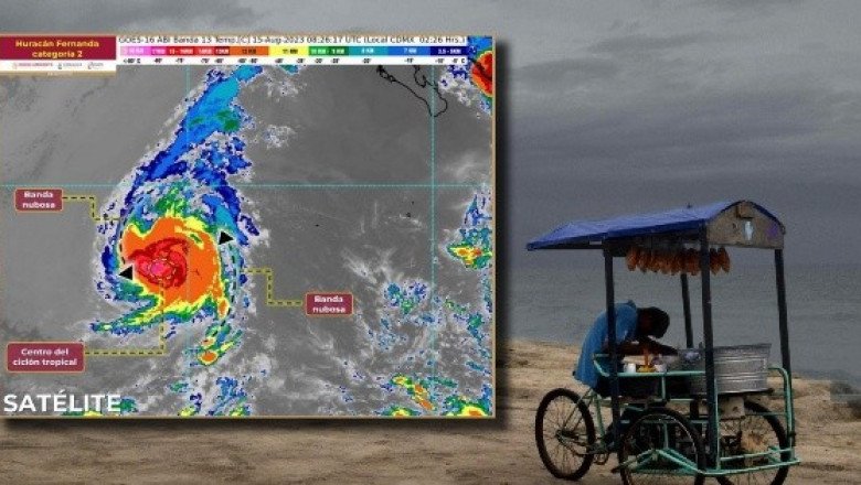 Esta es la ubicación del huracán "Fernanda" hoy martes 15 de agosto