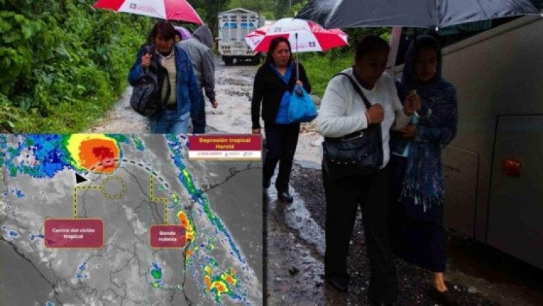 ¿Cómo sigue afectando "Harold" a México ahora como depresión tropical?