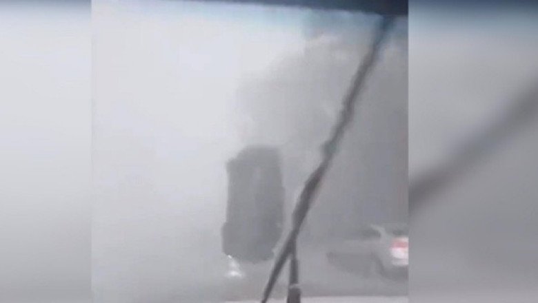 ¡Peligroso! Vientos de "Idalia" levantan un auto en Carolina del Sur