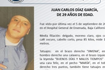 Buscan a Juan Carlos de 29 años de edad