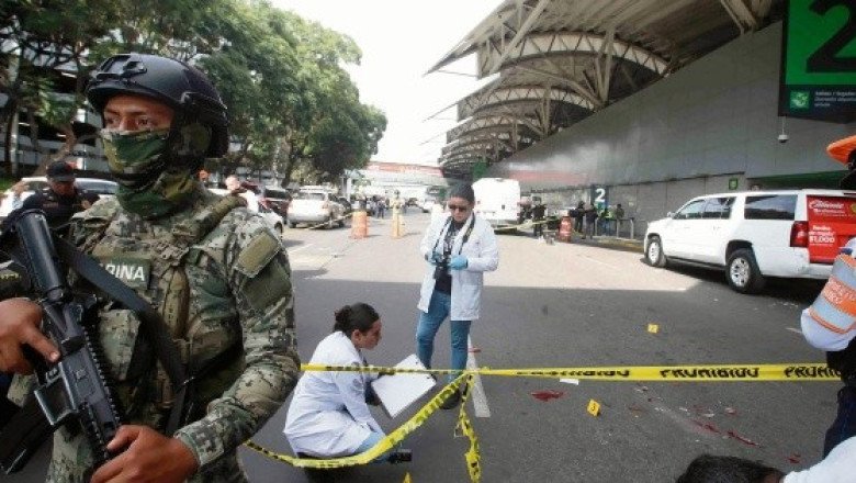 Balacera en el AICM deja a dos oficiales heridos