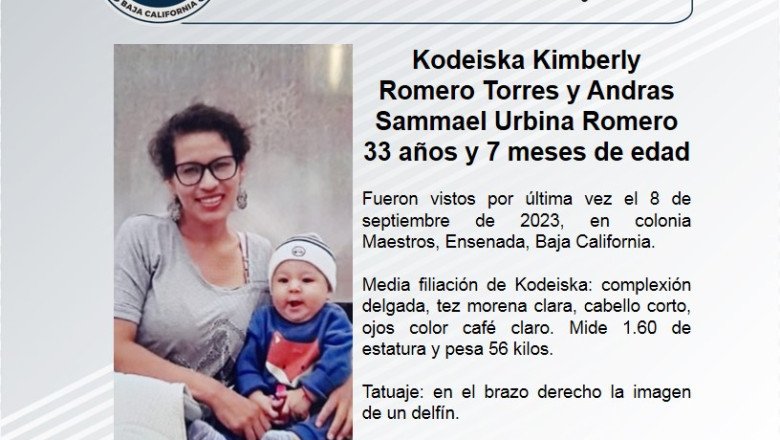 Buscan a Kodeiska Kimberly Romero y Andras Sammael de 7 meses de edad