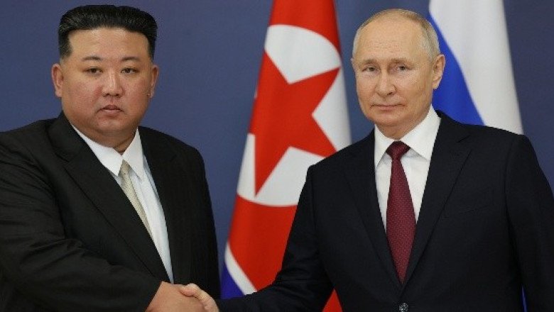 Kim asegura a Putin que Rusia logrará una "gran victoria" contra sus enemigos