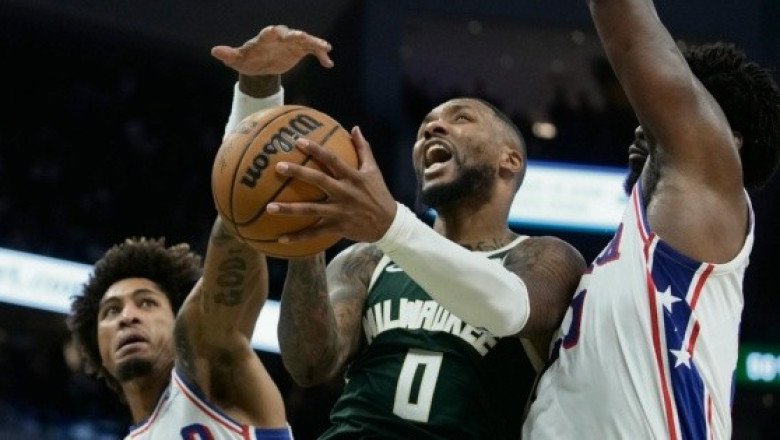Damian Lillard se luce en su debut con Bucks