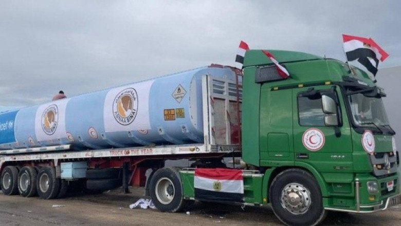 Israel: Entra el primer camión de combustible a Gaza desde el inicio de la guerra