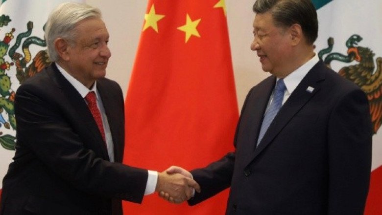 López Obrador llega a encuentro bilateral con Xi Jinping