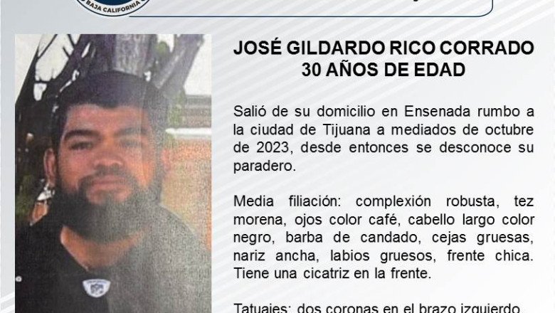 Lanzan pesquisa para localizar a José Gildardo de 30 años