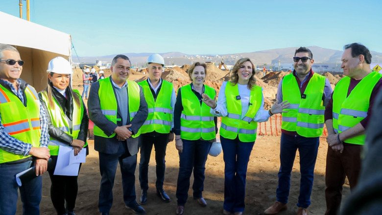 Recorre Gobernadora la obra de construcción de un nuevo hospital del IMSS en la ciudad de Ensenada