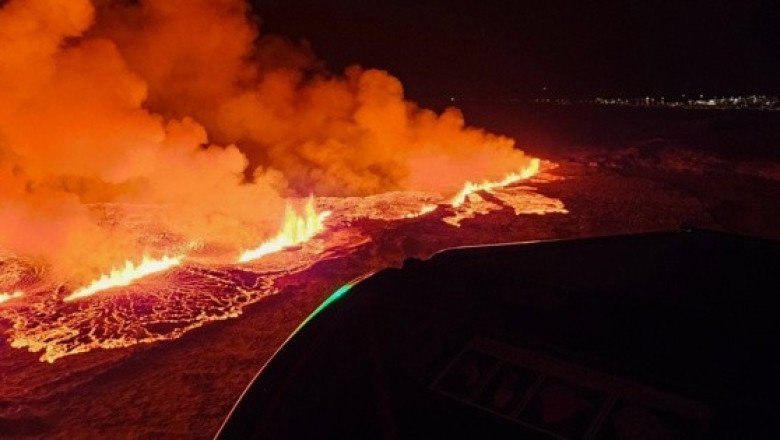 Volcán hace erupción en Islandia al noreste de Grindavík