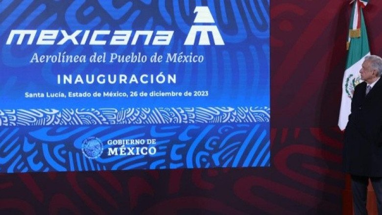 De "Home office", López Obrador inaugura Mexicana de Aviación