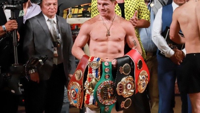 Canelo Álvarez es acusado de "secuestrar los cinturones" por rechazar pelea con Benavidez
