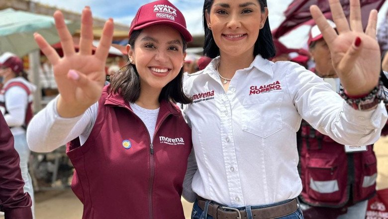 Lleva Claudia Moreno mensaje de Sheinbaum a comerciantes del Tianguis de Pórticos