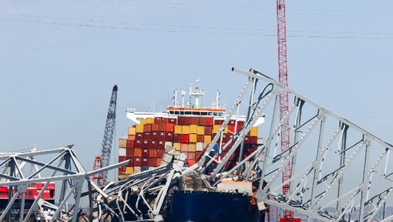 Por mal clima, posponen demolición de tramo del puente colapsado en Baltimore