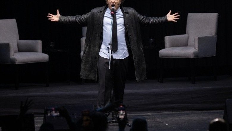 ¿Javier Milei ahora es rockstart? Presidente da concierto en medio de crisis en Argentina (VIDEO)