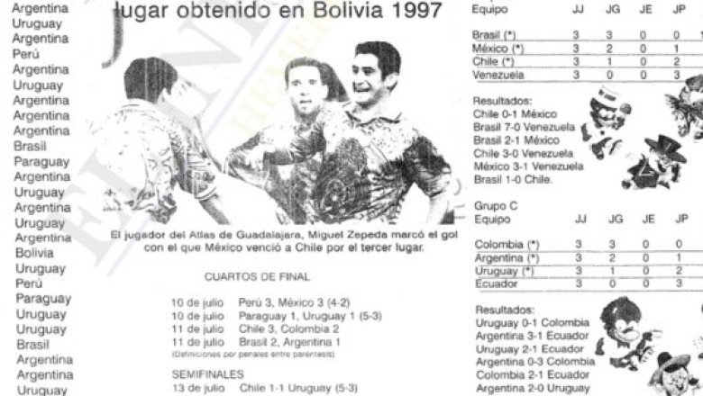 Cuando la Selección Mexicana fue tercera en la Copa América