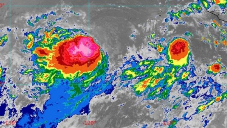 Aquí se localiza esta mañana la tormenta tropical "Gilma"