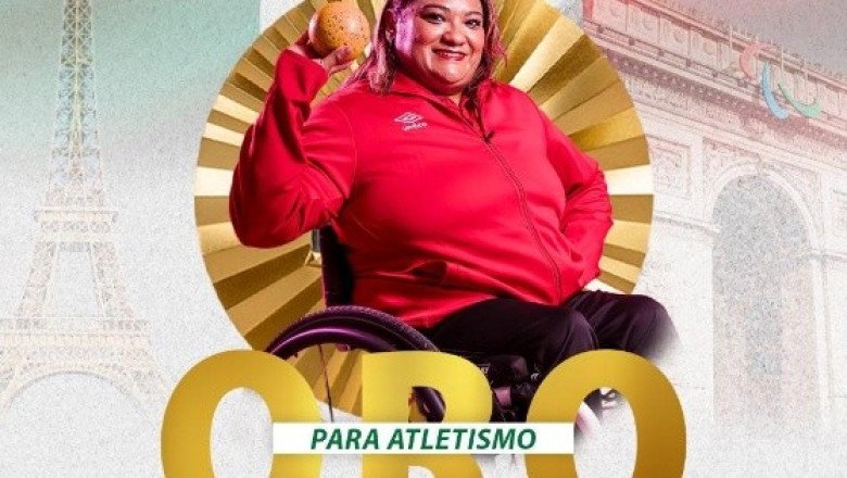 ¡Oro para México! Gloria Zarza es campeona en impulso de bala en París 2024