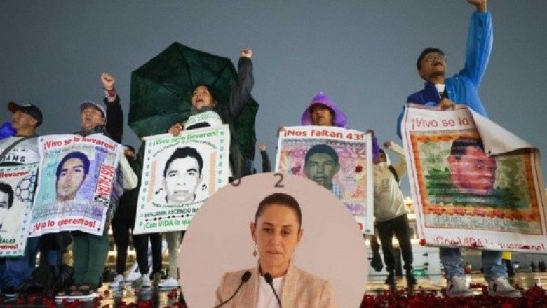 Sheinbaum se compromete con las familias del caso Ayotzinapa