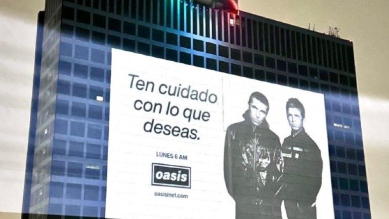 Oasis sorprende con su anuncio en el WTC de la CDMX