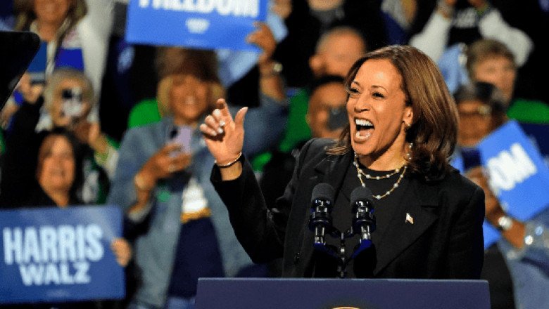 Kamala Harris supera a Trump entre votantes latinos en estados decisivos, revela encuesta