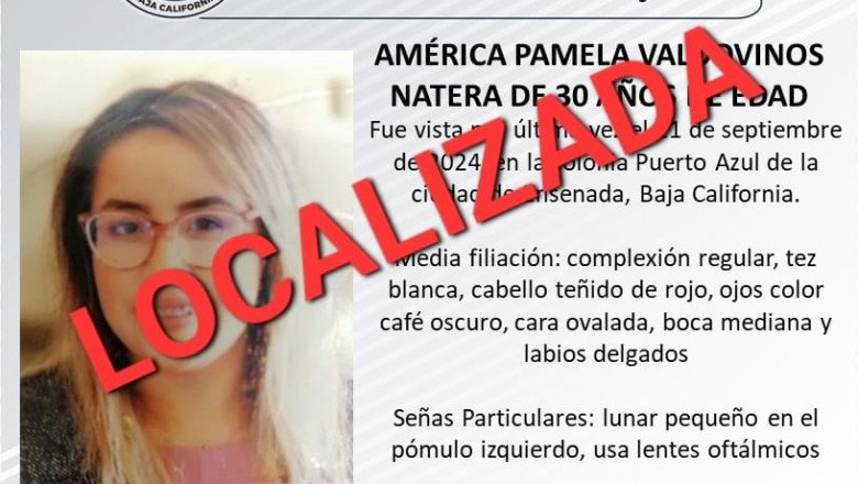 Localizan a localizada América Pamela Valdovinos Natera en una embarcación en Ensenada