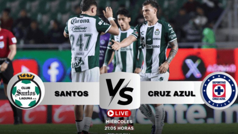 ¿Dónde ver EN VIVO el partido Santos vs Cruz Azul?