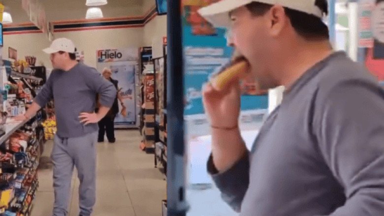 Hombre agrade a empleado de tienda por no tener cambio y se hace viral (VIDEO)