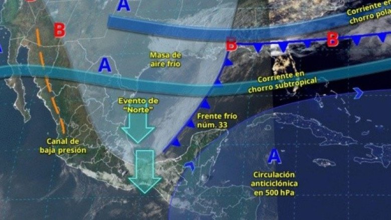 Frente frío 33 y onda de calor afectarán a México esta semana