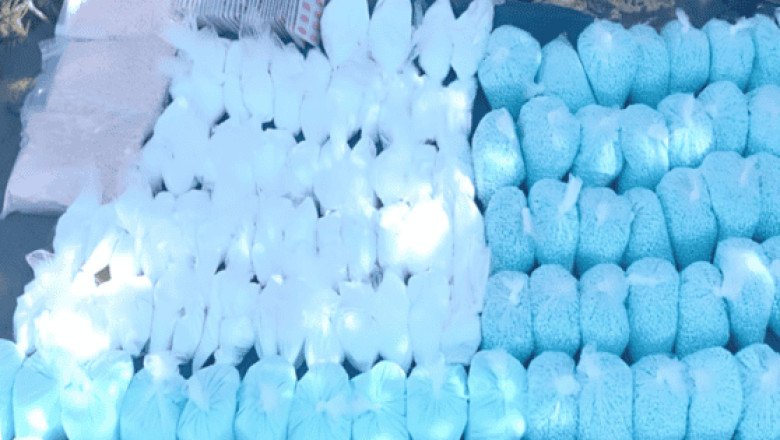 Aseguran pastillas de fentanilo y metanfetamina en Sinaloa