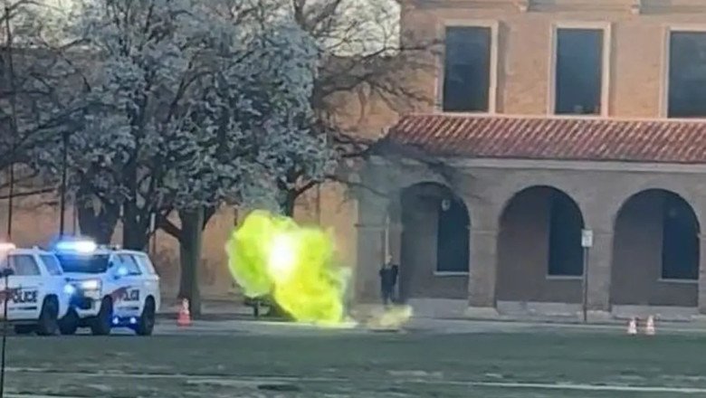 Fuga de gas en Universidad de Texas provoca llamas verdes en alcantarillas (VIDEO)