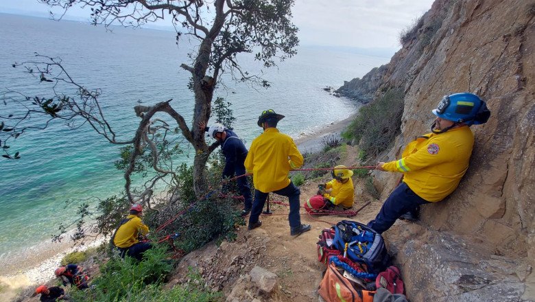 Realiza Bomberos exitoso rescate en la zona de la Bufadora
